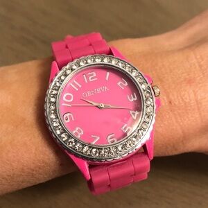 Geneva Pink Women's Fashion Watch